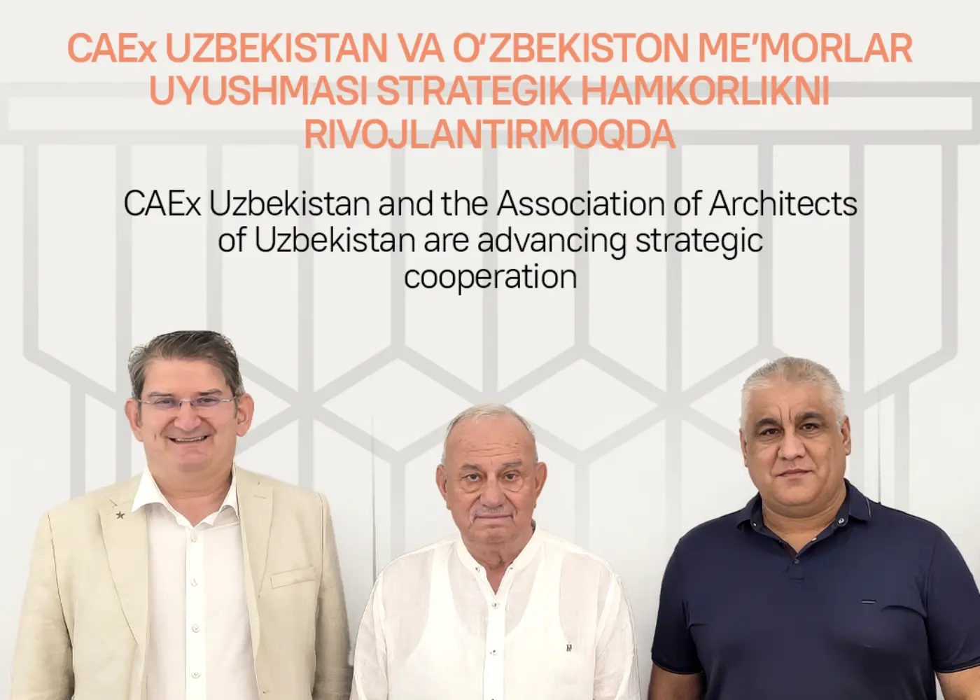 CAEx Uzbekistan and the Architects Association of Uzbekistan are establishing a strategic partnership